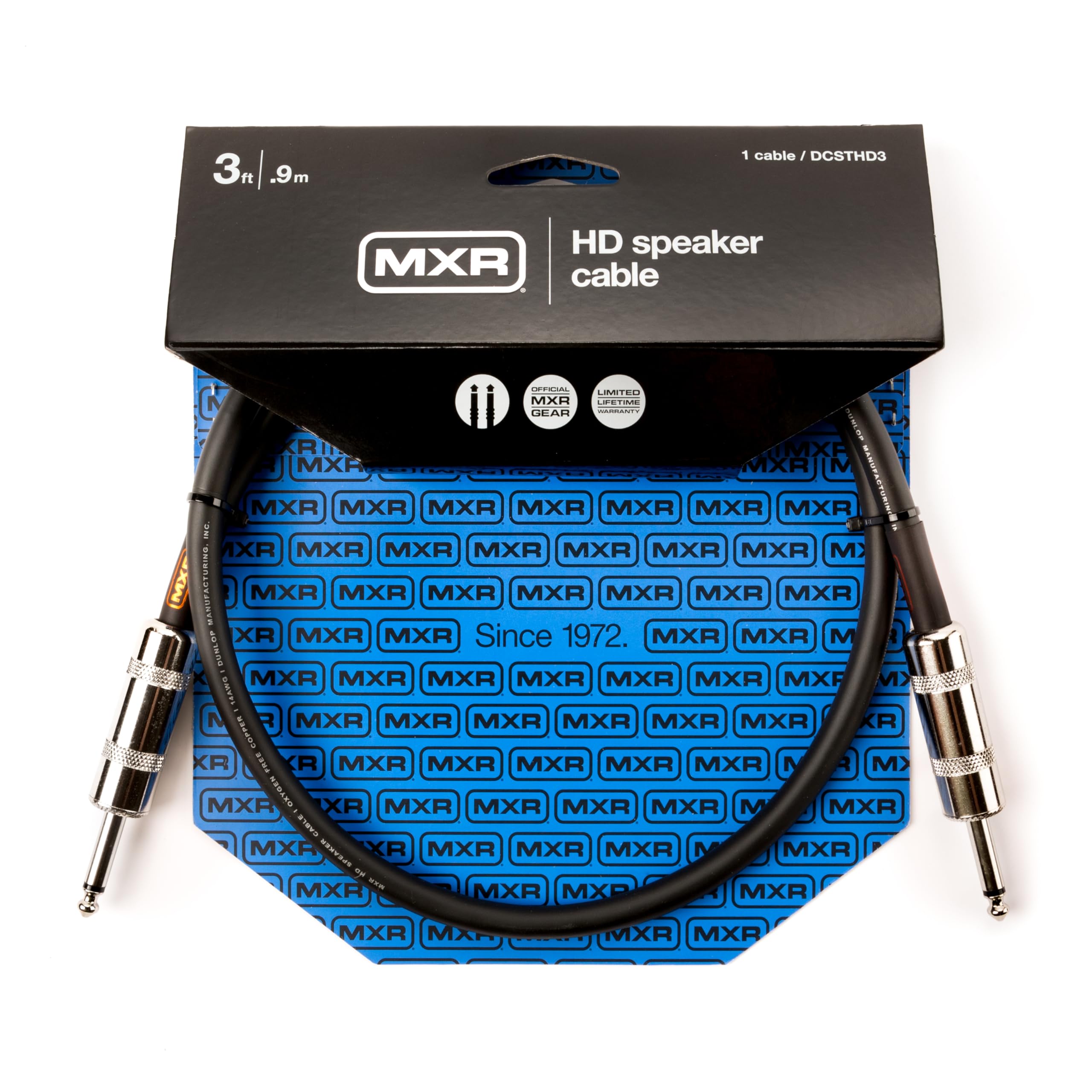 MXR DCSTHD3 Cable - 3ft - 0.9m - Speaker TS Heavy Duty