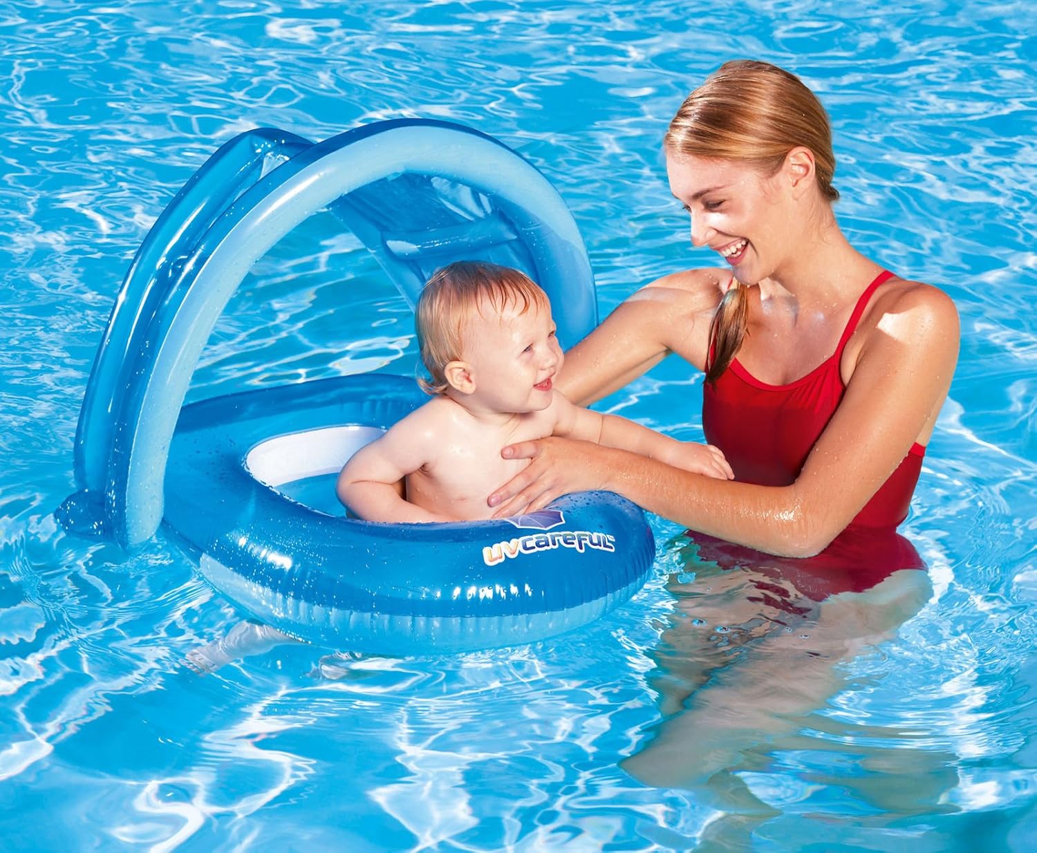 baby pool float with cover