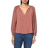 Velvet by Graham and Spencer Azalea Rayon Challis Top, Blush, M