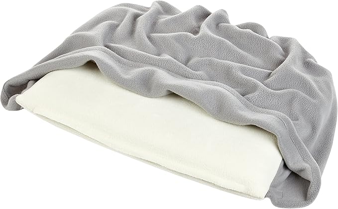 Ultraweiches Hundekissen Mit Angenahter Decke In Creme Und Grau 110 X 100 Cm Geborgenheit Und Ruhe Fur Hunde Dank Weichem Hunde Kissen Und Weicher Hundedecke Fur Zuhause Und Unterwegs Amazon De Haustier Hundekissen Mit Decke