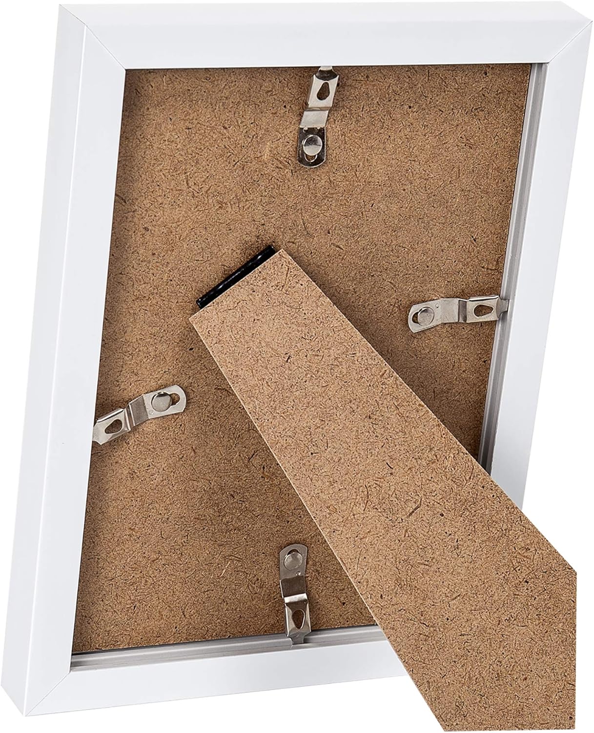 upsimples 5x7 Picture Frame Set of 10, Display Pictures 4x6 with Mat or 5x7 Without Mat, Multi Photo Frames Collage for Wall or Tabletop Display, White -