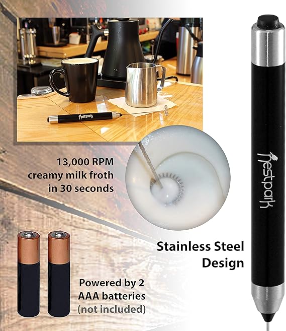 Nestpark Tragbarer Getrankemixer Klein Handlich Elektrisch Kabellos Batteriebetrieben Kugelsicher Keto Kaffeemixer Amazon De