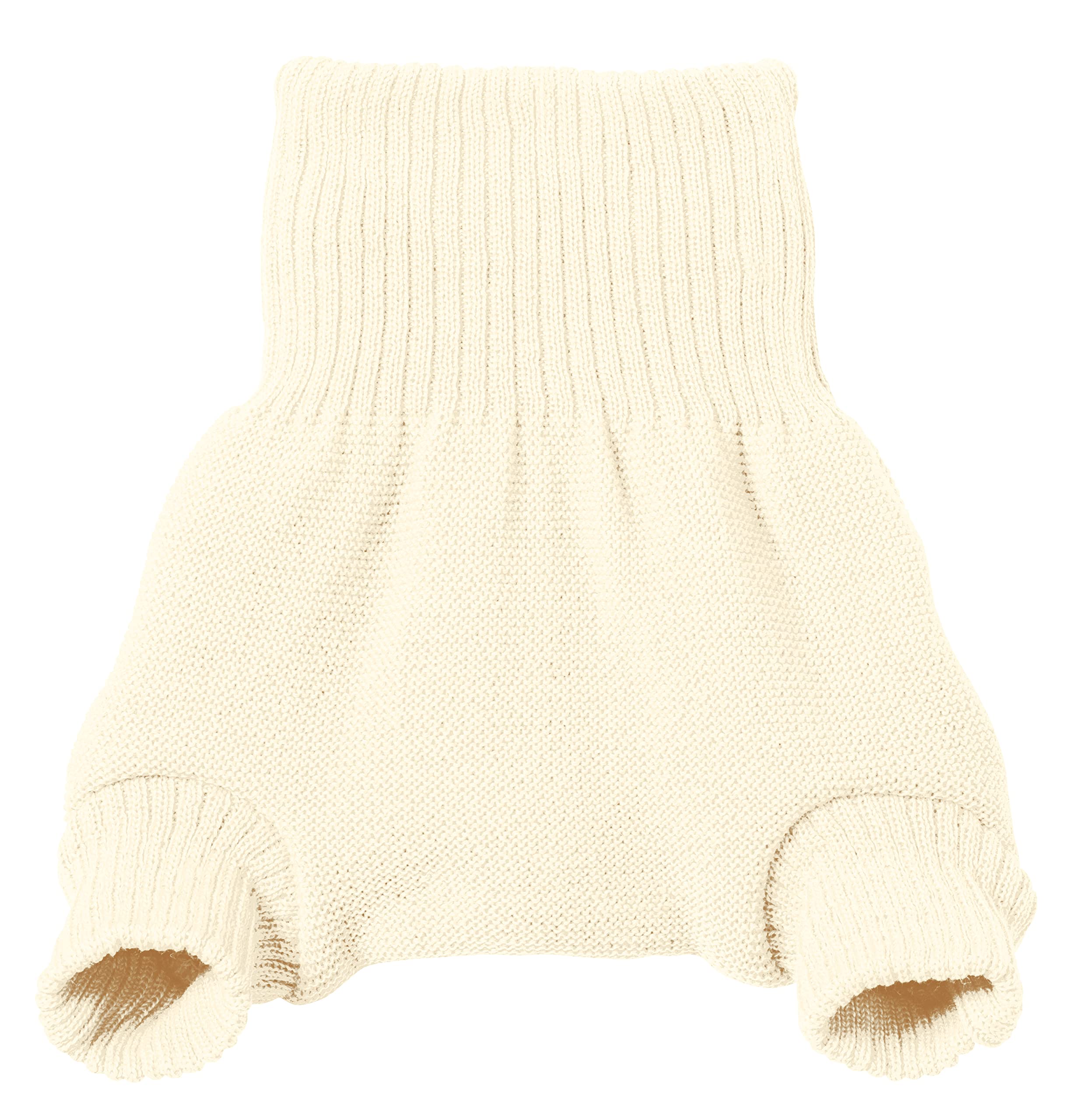 Disana Baby and Children's Wool Nappy Trousers Made of Pure Organic Merino Wool, Natural, Size 50/56