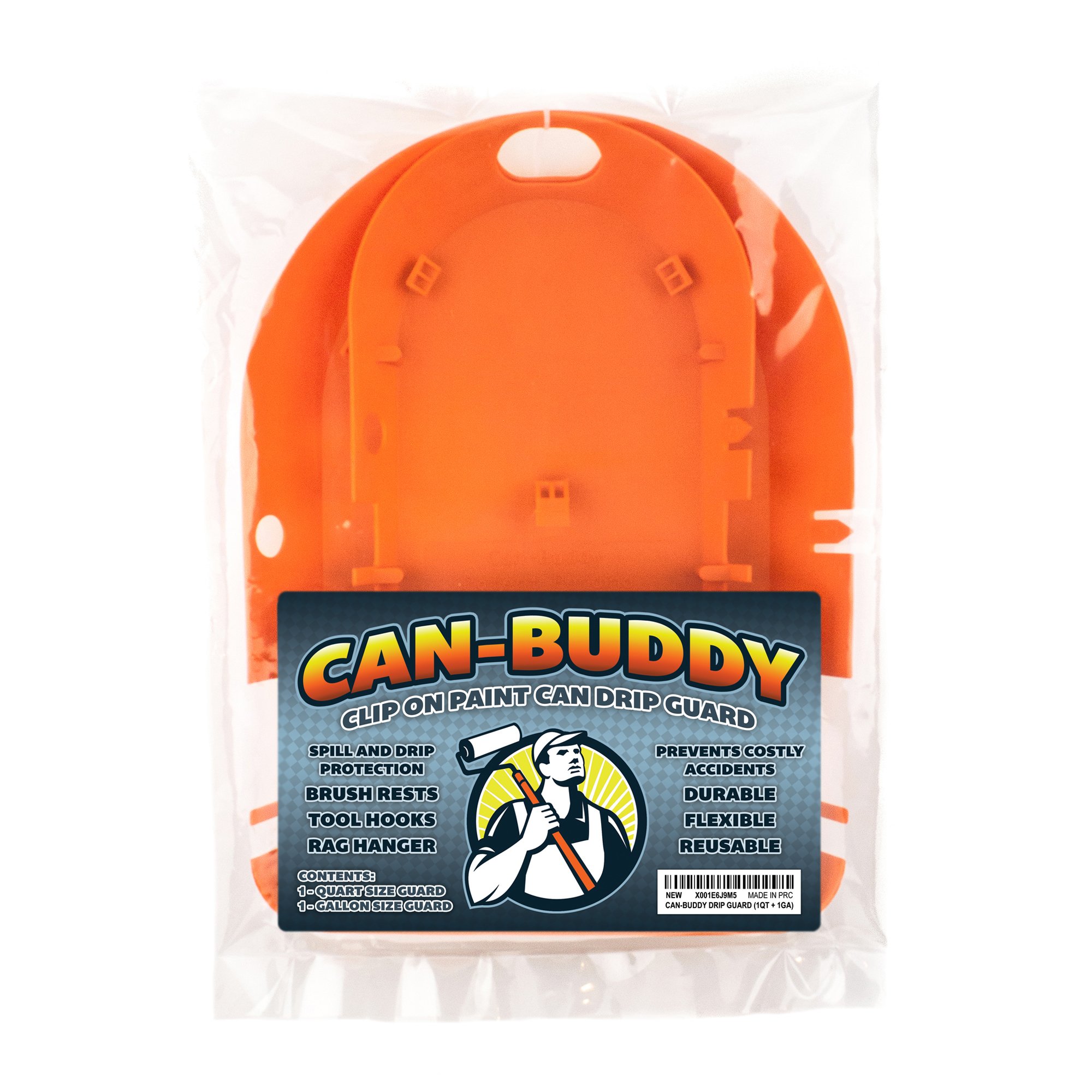CANBUDDY Clip On Paint Can Drip Guard Spill Proof Painters Tray Set