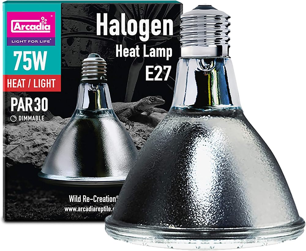 Arcadia Halogen Basking Spot 75W ES SHA75E27 for Reptile Vivariums