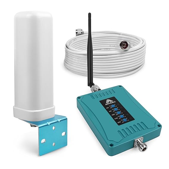 ANYCALL Handy-Signal-Verstärker Band 1/3/7/8/20 GSM/WCDMA/4G Booster Repeater mit Allen Signalträgern 800/900/1800/2100/2600 