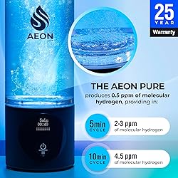 Aeon Pure Hydrogen Water Bottle Generator - Water