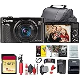 Canon PowerShot SX740 HS Lite Edition Digital Camera (Black) + 64GB Memory Card + NB13L Battery + Photo Software + Charger + Card Reader + Soft Bag + Flex Tripod + More