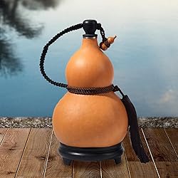 Fenteer Dried Gourd Water Bottle, Portable Water
