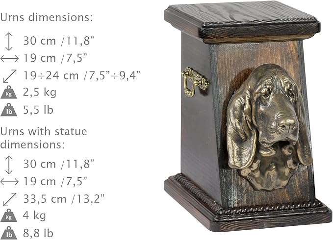 basset hound urn