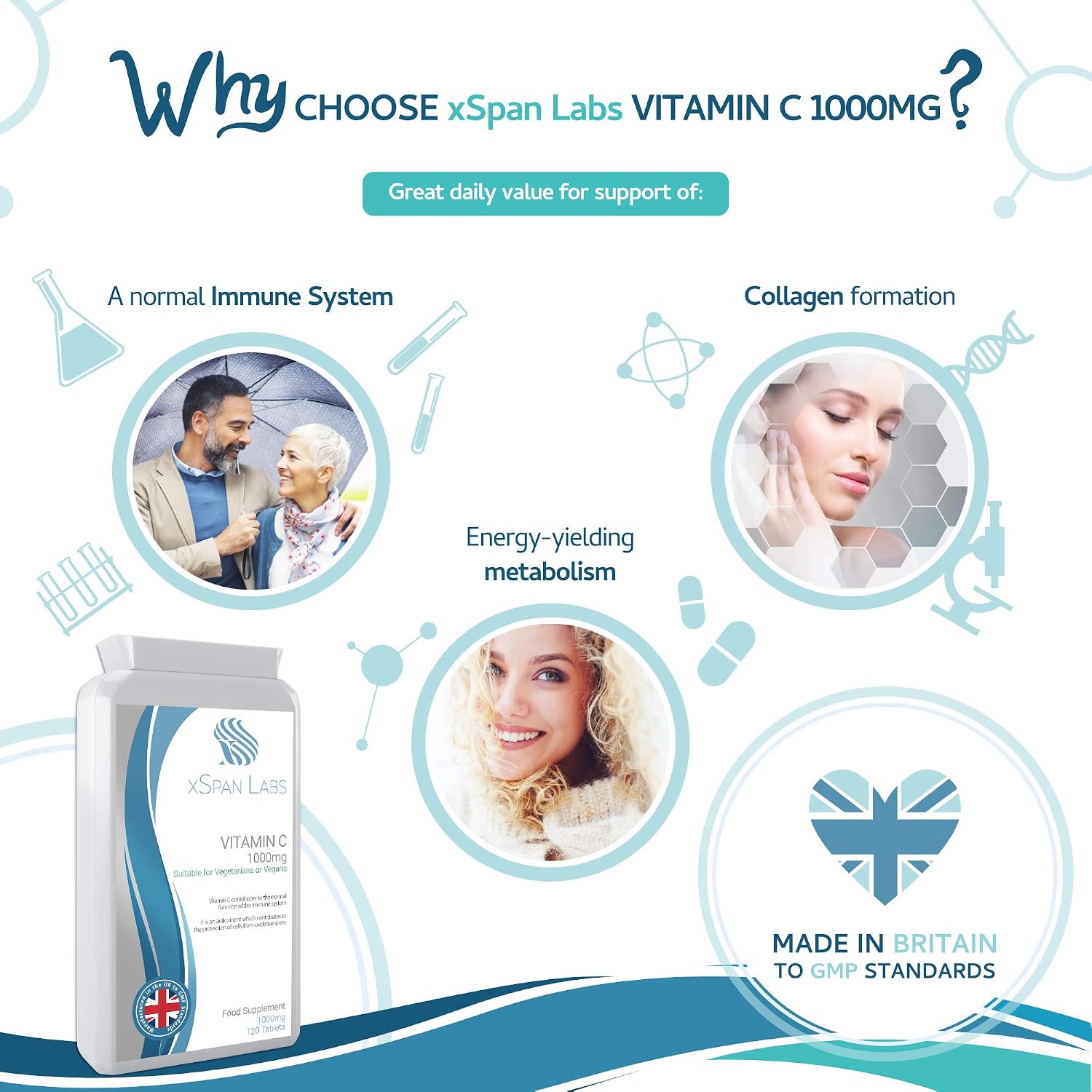 Vitamin C 1000mg (1 gram) 120 Tablets - Image 5
