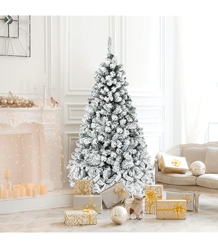 Rouleau De Couverture De Neige LED Pour Noël - Lumière Blanche Chaude, 8 Modes - Décoration Pour Arbre, Cheminée, Mur - Tissu PET Résistant