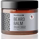 Beard Balm for Men - Travel Pack - Supports Thicker Beard, Pearl Snap Scent, Natural Ingredients Butter Reduces Dryness &amp; Enhances Look - 2 oz