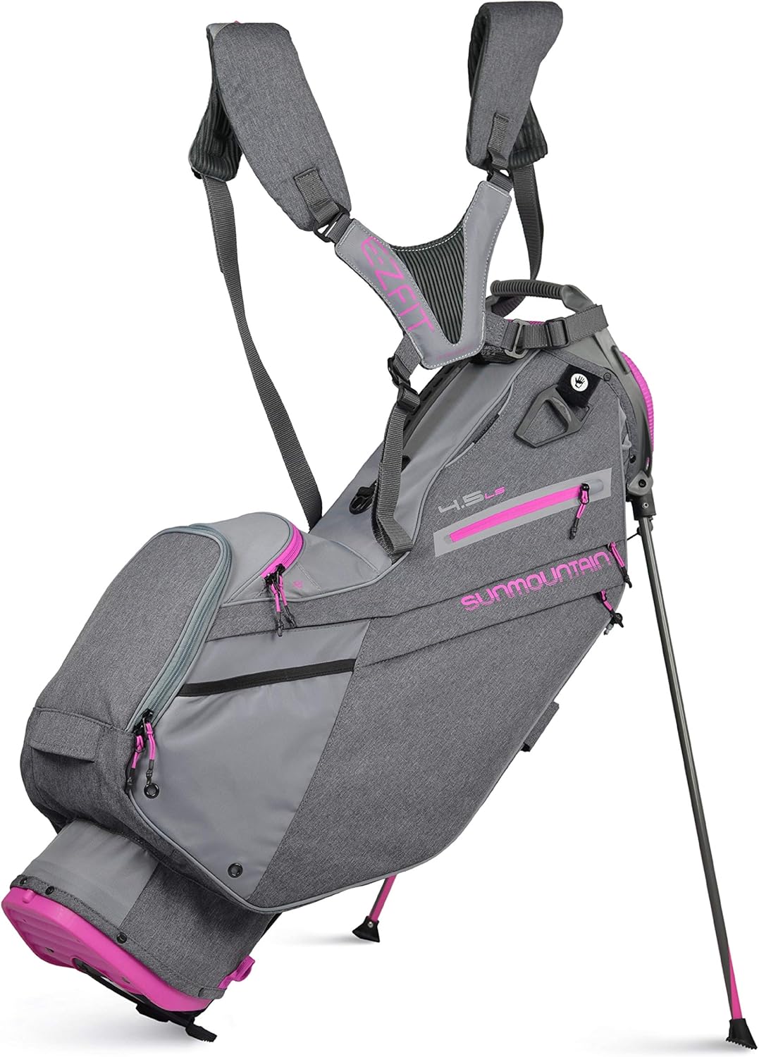 Sun Mountain 2021 Women's 4.5LS 14-Way Golf Stand Bag (Carbon-Cadet-Fuschia) : Sports & Outdoors