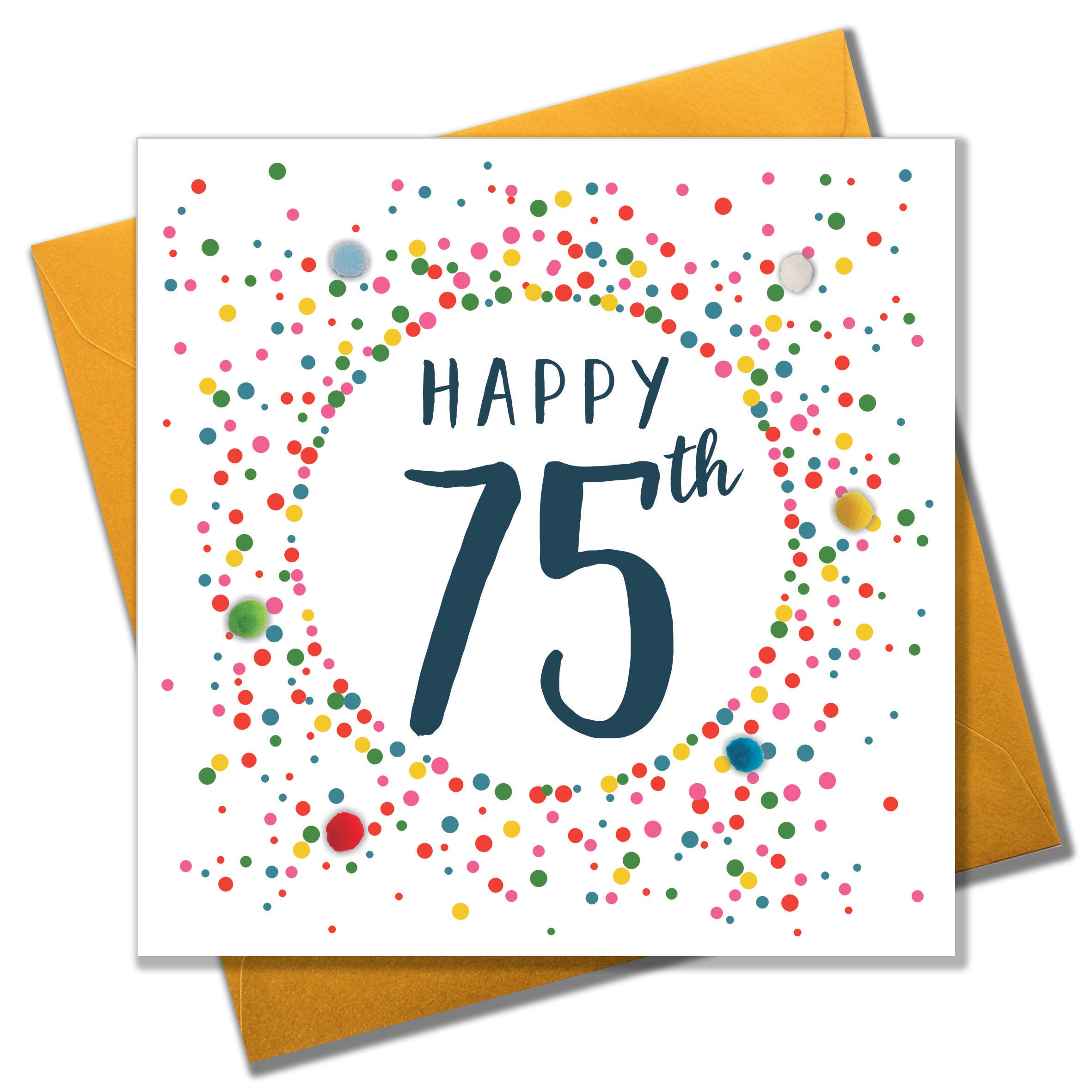 "Pom Pom""75th"" Greeting Card" POM049
