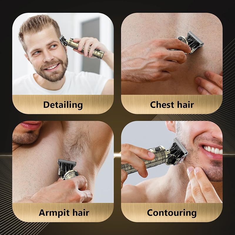 Tondeuse Cheveux Hommes, Tondeuse Barbe Homme T Zéro écart Avec écran LED De Finition Barbier Professionnel Rasoir Homme Rasoir Electriques Cheveux Cadeau — photo 7 sur 7