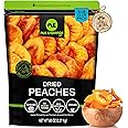 NUT CRAVINGS Dry Fruits - Sun Dried California Peaches, No Sugar Added (80oz - 5 LB) Packed Fresh in Resealable Bag - Sweet Snack, Healthy Food, All Natural, Vegan, Kosher Certified