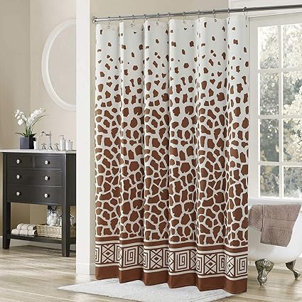 Ds Bath Giraffe Shower Curtain Tan Polyester Shower Curtain