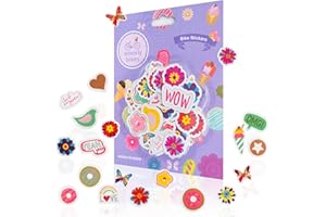 WHEELY BIKES Unique Bicycle Stickers - 60 Pack - Paste Them on Travel Suitcases Cars Skateboards Pencil Boxes Bike Mobile Phones and More - Cool and Fashionable Decals - Colorful Designs Fun Decoration