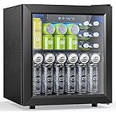 West Bend Beverage Cooler Refrigerator 15 Wine Bottle/60 Can Capacity, Glass Door, 17-Inch Wide Freestanding, Adjustable Thermostat Control, 1.6-Cu.Ft, Slate Blue on Fridge.com