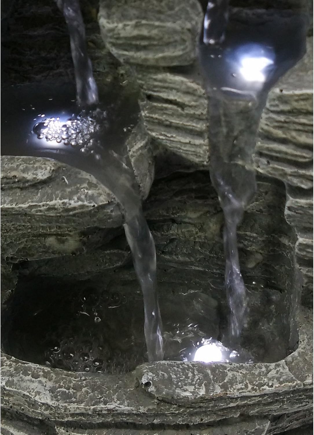 Zen Light Grand Canyon SCFR150 Water Feature Nature, Grey Stone, 19 x 16 x 28 cm, Gris Pierre, 19 x 24 x 32 cm - Image 4