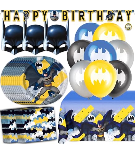 Assiette en carton Batman 23 cm, 8 pièces Assiette en carton Batman 23 cm, 8 pièces