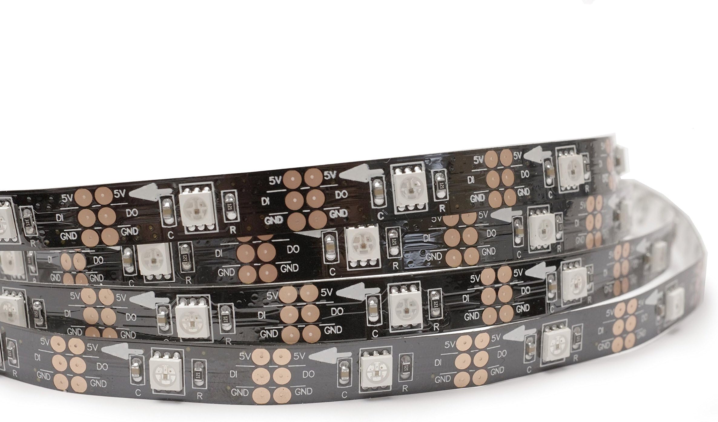 1.5 Meter 5 V Digital RGB LED Strip – 30 LED/m, 5 V, Chip: INK1003 Compatible with WS2811 WS2812, INK1002) [Energy Class A]