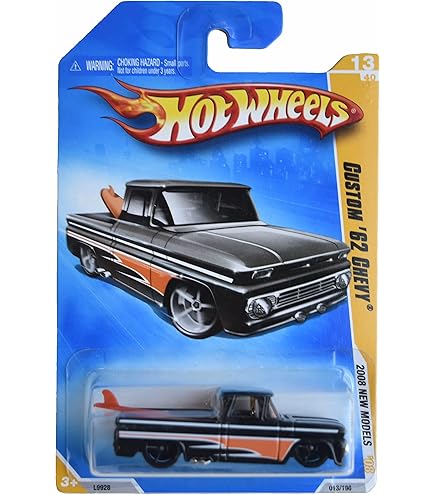 Amazon.com: Hot Wheels Custom '62 Chevy, 2008 New Models 13/40