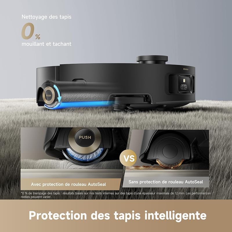 Aqua10 Roller Robot Aspirateur avec Lavage AquaRoll