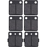 MWMNUN Brake Pads Front/Rear Compatible with Yamah Wolverine 350 Warrior 350 Blaster 200 Banshee 350 Braking for Raptor 125 YFZ350 YFS200 YFM 350 YFS200 YFM125R Kevlar Fiber