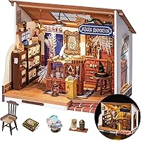 Rolife DIY Miniature House Kit Magic House, Tiny House Kit for Adult to Build, Mini House Making Kit with Furniture, Hallowee
