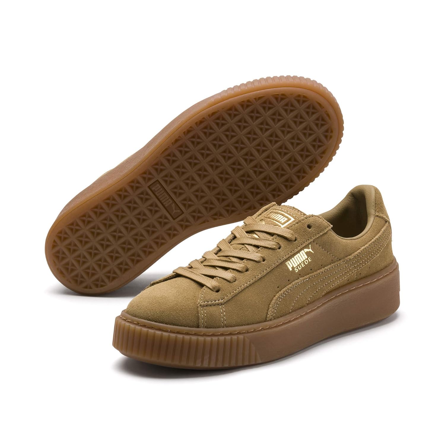puma suede platform oatmeal