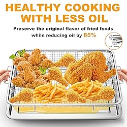 Air Fryer Basket for Oven 15.7"x11.8", 2-Pair Set