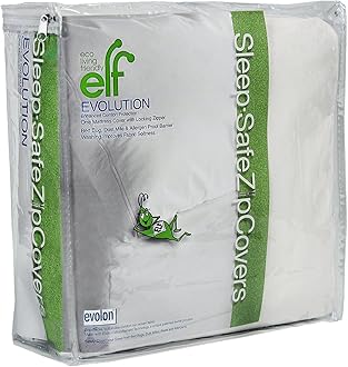 Eco Living Friendly Evolon Mattress Protector | 15" King Zippered Mattress Encasement | Zippered Mattress Cover