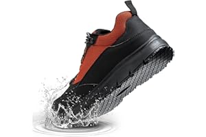 ulogu Steel Toe Shoes for Men Women Waterproof Lightweight Puncture Proof Work Safety Industrial Sneakers