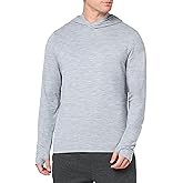Amazon Essentials Men's Long Sleeve Quick Dry Performance Tech Hooded Workout T-Shirt