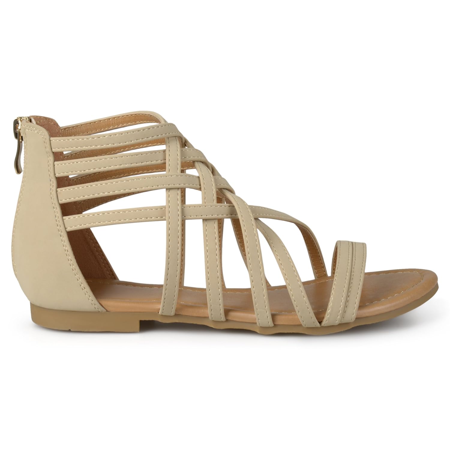 wide width nude sandals
