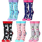 Vicenpal 5 Pairs Dental Teeth Socks for Women Funny Tooth Socks Dentals Hygiene Christmas Dental Gifts Novelty Teeth Sock Cute Dentist Gift for Student School Graduation