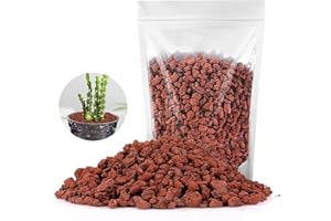 5LB Red Lava Rocks for Plants，RIFNY Volcanic Stone Lava Stone Flowerpot,Fish Tank and Swimming Pool Decorative Stone, Horticultural Soil Additive for Cacti Succulents,Top Dressing