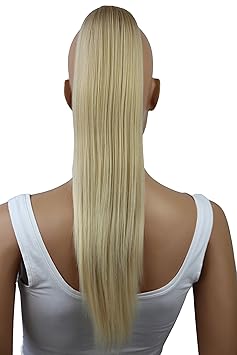 PRETTYSHOP 50cm Haarteil Zopf Pferdeschwanz glatt Haarverlängerung hitzebeständig wie Echthaar H55