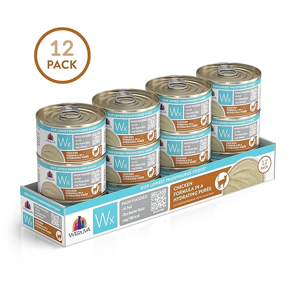 WERUVA WX PHOS FOCUSED, CHICKEN FORMULA IN A HYDRATING PURÉE, 3OZ CAN (PACK OF 12)