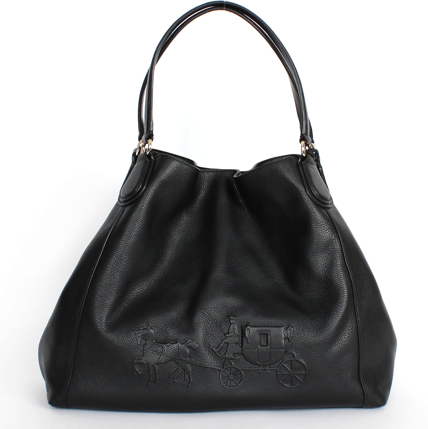 coach edie embossed leather shoulder bag