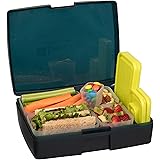 Bentology Leak-proof Bento Lunch Box with 5 Removable Containers, Translucent Midnight