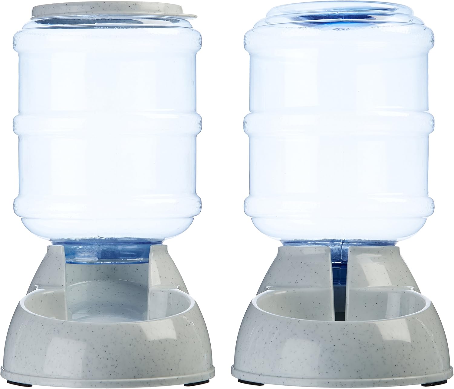 Pet Supplies : Basics Gravity Pet Food Feeder and Water Dispenser Bundle, Small (1-Gallon Capacity) : 