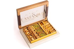 Eastanbul Baklava, 250g, Baklava Gift Box, Baclava Pastry, Middle Eastern Sweets Gift Box, Premium Gourmet Desserts, Pistachi