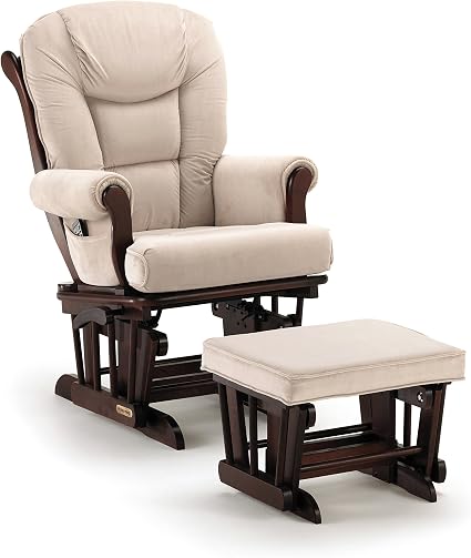 shermag glider rocker combo espresso with grey