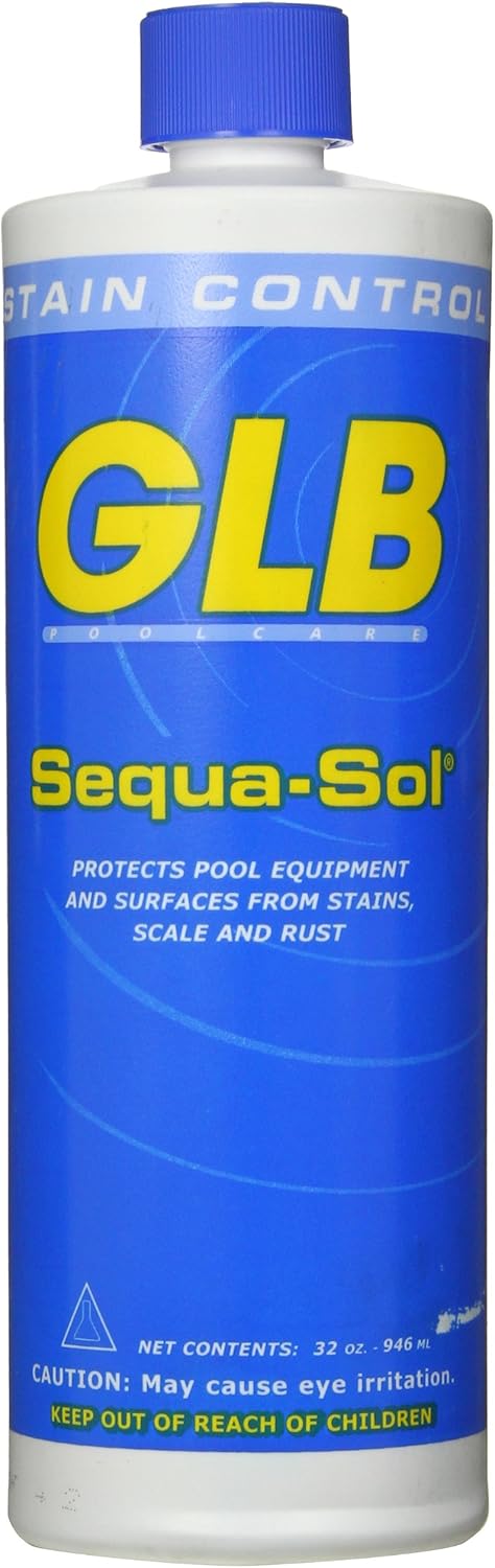 GLB 71016A-02 Sequa-Sol Sequestering Agent Pool Stain Preventer, 1-Quart, 2-Pack : Garden & Outdoor