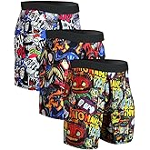 CHUAKIN Mens Athletic Underwear Mens Boxer Briefs Long Leg Trunks Underwear