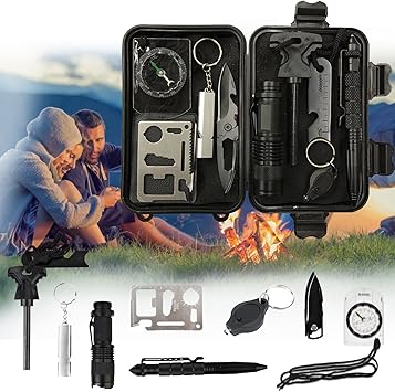 Amazon サバイバルツール Zlxc サバイバルグッズ セット サバイバルキット 多機能 サバイバルグッズ 10点セット 緊急サバイバルグッズ アウトドア用品 多機能ツール 応急処置キット 安全対策 防災用品 緊急応急セット Sos緊急用品 救急キット 地震災害 事故応急工具
