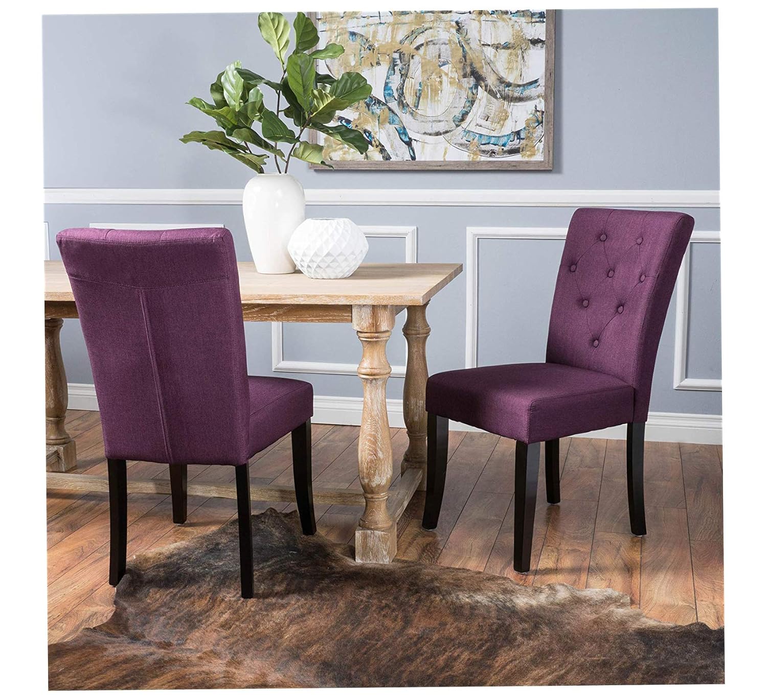 Best Nyomi Fabric Dining Chair